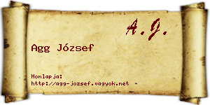 Agg József névjegykártya