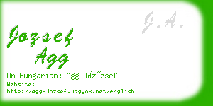 jozsef agg business card